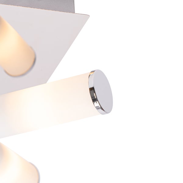 Moderne Badezimmer-Deckenleuchte Chrom 4-flammig IP44 - Bath