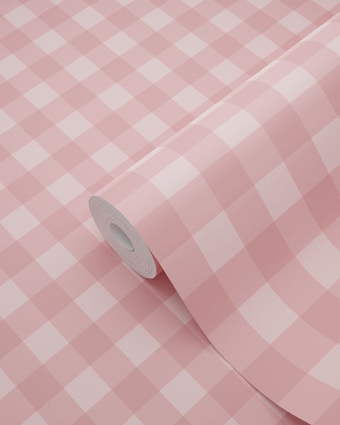 ESTAhome Tapete Karomuster Rosa - 50 x 900 cm - 131297