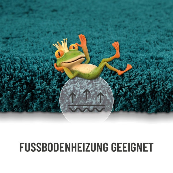 Hochflor Teppich geeignet für Fußbodenheizung
