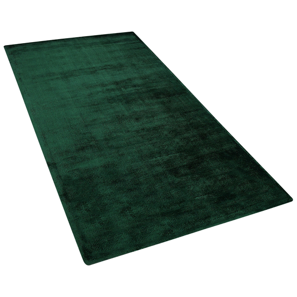 Teppich Viskose dunkelgrün 80 x 150 cm GESI II