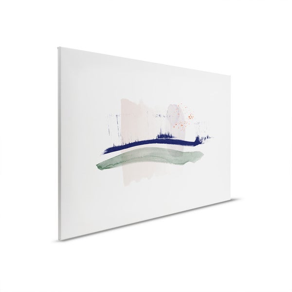 Leinwandbild mit abstraktem Pinselstrichmuster