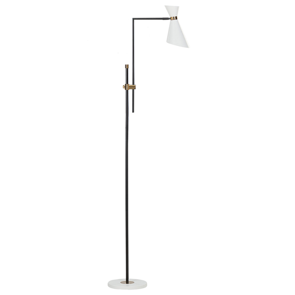 Stehlampe MELAWI Metall Weiß