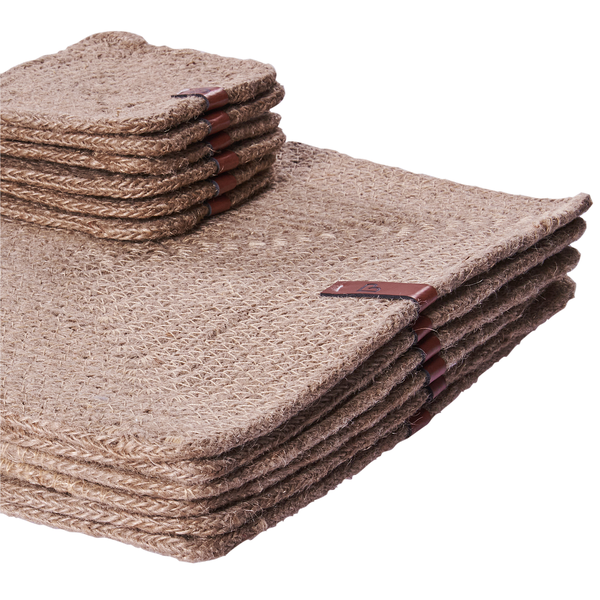 Tischset mit Untersetzern 12-teilig SALTBUSH Naturfarben Jute