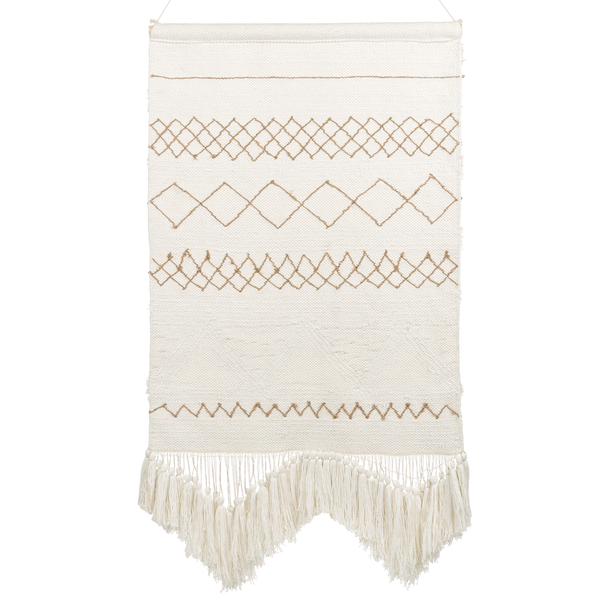 Wandbehang BAZDAN Baumwolle 107 cm Beige