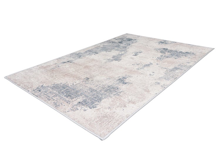 Flachflor Teppich Yara Grau Vintage 120 x 170 cm