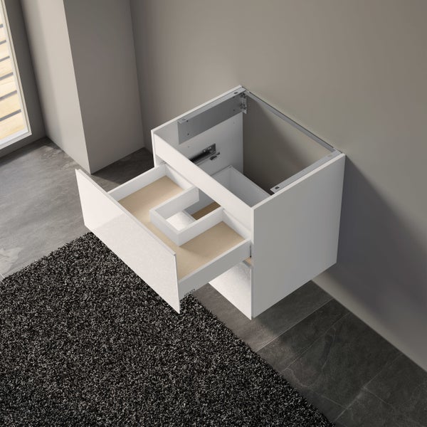 KEUCO Emma Badmöbel-Set 65 cm 2-teilig, mit Waschtisch und Unterbau