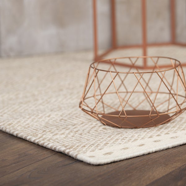 Kurzflor Teppich Ragnar Beige Vintage, Modern 80 x 150 cm