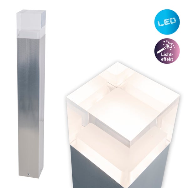 LED-Aussenleuchte aus Aluminium mit Lichteffekt