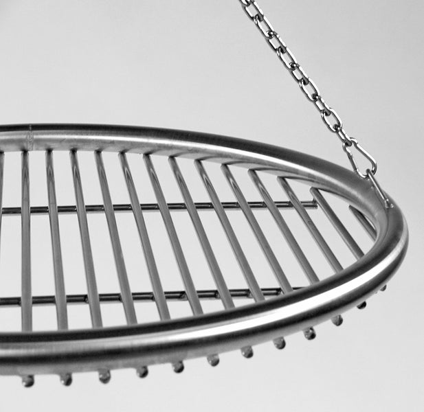 Libatherm hoher Schwenkgrill 70 cm Stahl und Edelstahl Grillgalgen und Feuerschale