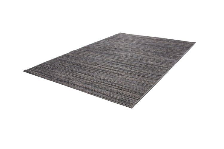 Flachflor Teppich Evander Grau Modern 80 x 150 cm