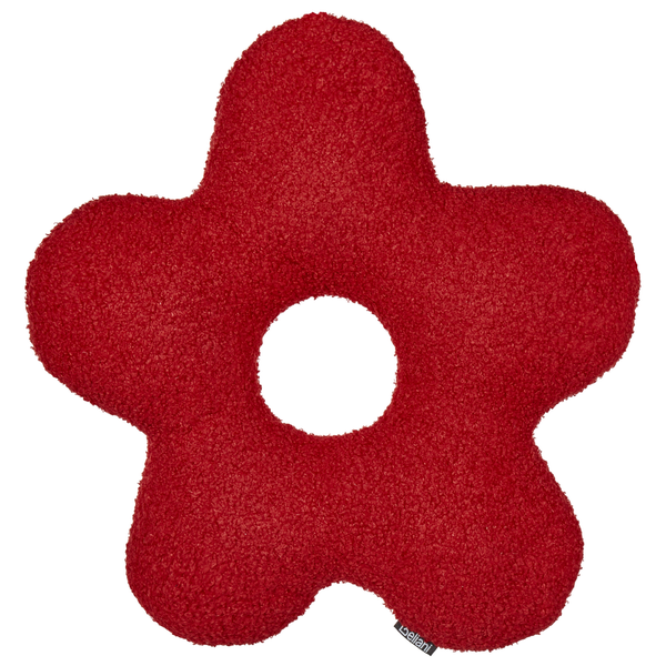 Dekokissen 2er Set CAMPONULA Bouclé 40 x 40 cm Rot Ohne Muster