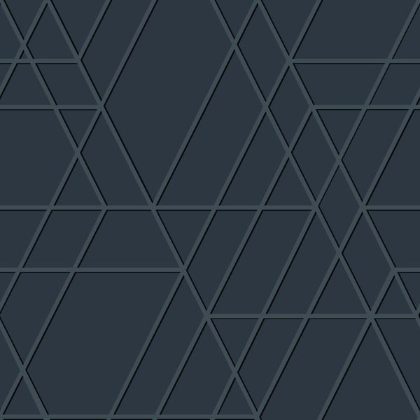 ESTAhome Tapete 3D-Muster Dunkelblau - 50 x 900 cm - 139605