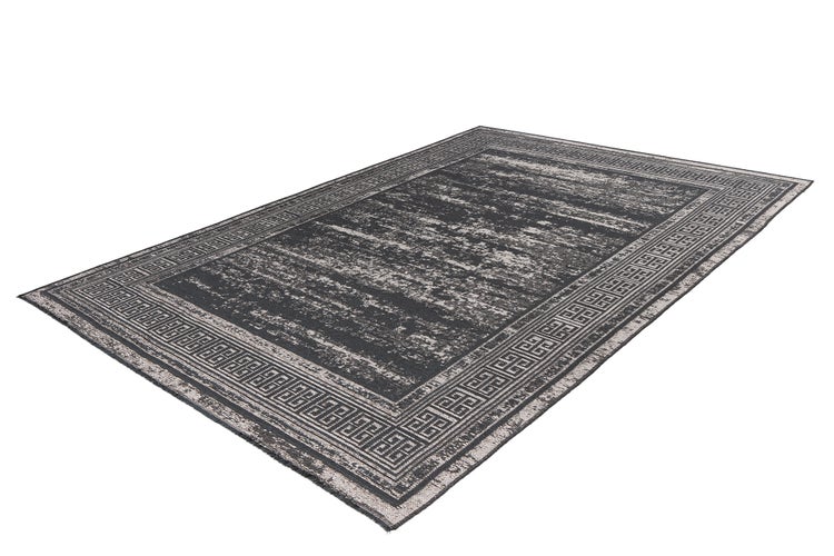 Kurzflor Teppich Calix Grau Klassisch, Modern 80 x 150 cm