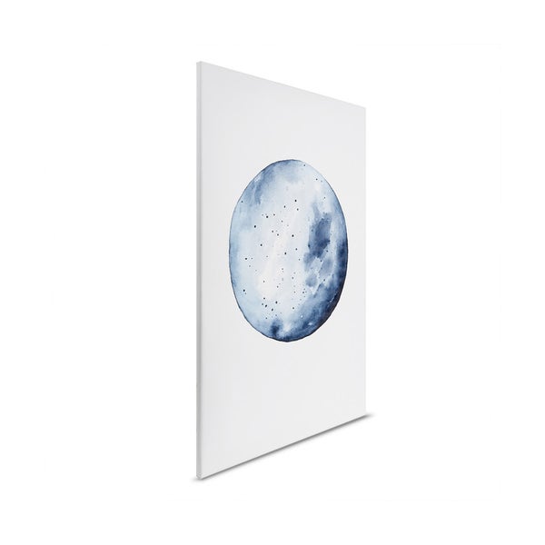 Dekorative Leinwand mit einem kreisförmigen, abstraktem Motiv