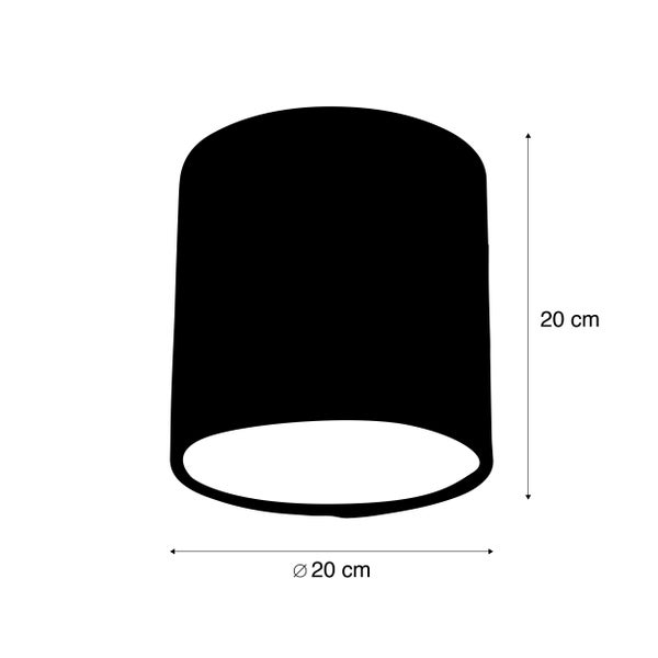 Boucle Lampenschirm weiß 20/20/20