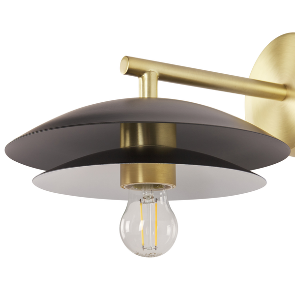 Wandlampe LASOLO Metall Schwarz