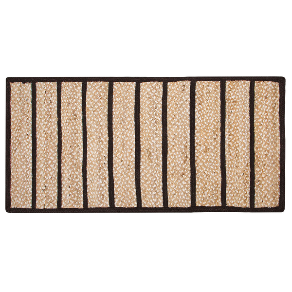 Teppich KARADONA Beige 80 x 150 cm Jute