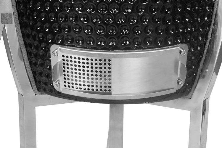Kamado CL-29 Profi Keramik Grill Schwarz, Grilldurchmesser 72cm, Grillrostdurchmesser 62cm, BBQ Grillei Holzkohlegrill Grill Keramikgrill