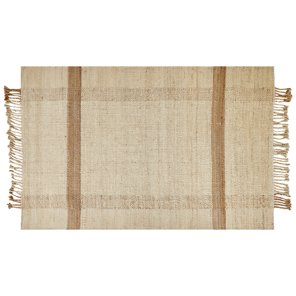 Teppich YELMEZ Beige 140 x 200 cm Jute