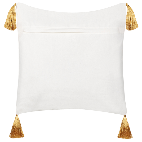 Dekokissen 2er Set ZAMIA Baumwolle 45 x 45 cm Weiß Weihnachtsmotiv