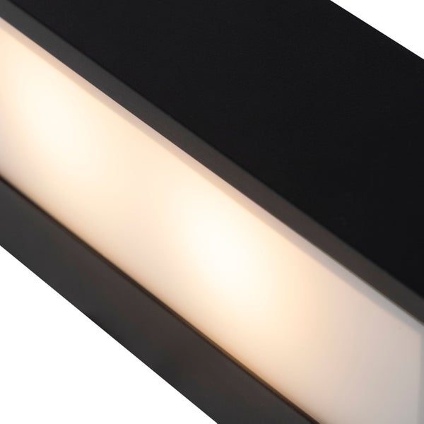 Design längliche Wandleuchte schwarz 25cm - Houx