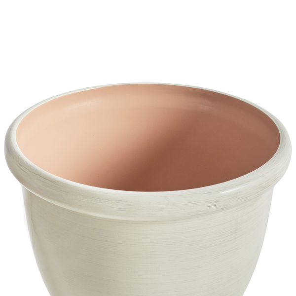 Blumenkübel TESALIA 49 cm Hellbeige
