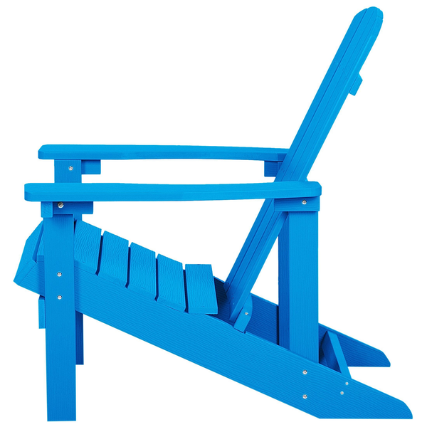 Gartenstuhl ADIRONDACK mit Fußstütze Blau