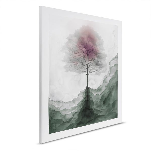 Gerahmtes Wandbild mit Baum-Motiv