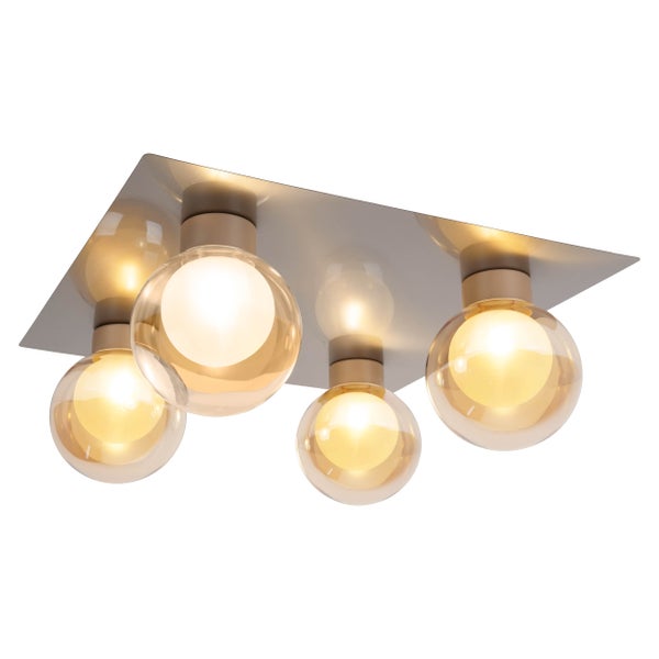 Deckenleuchte mit vier runden Lampen