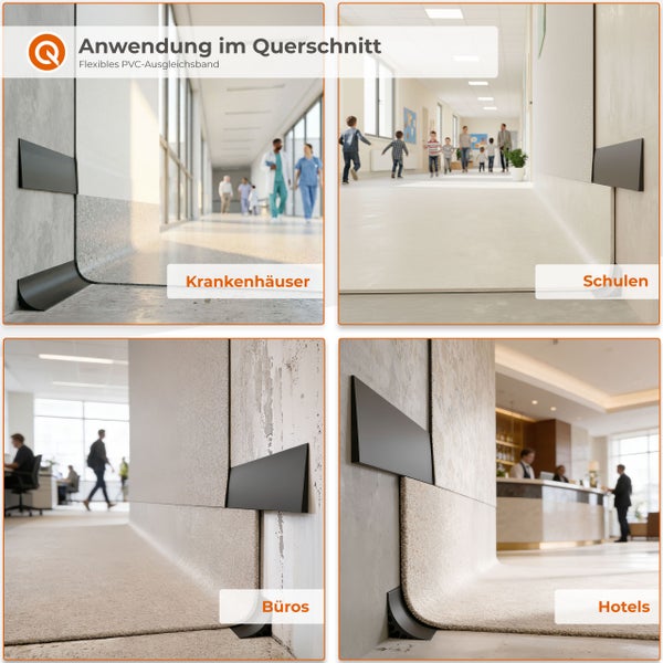 Mehrere Terrassendielen aus Kunststoff in verschiedenen Farben nebeneinander