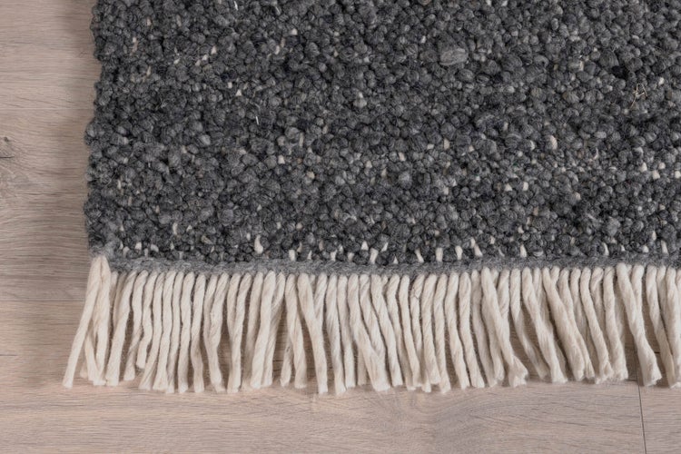 Betina Teppich 400x300 cm Wolle grau. 300 X 400 X 2 cm