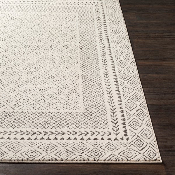 Skandinavischer Boho Teppich Grau/Beige 200x275 cm AMBRE