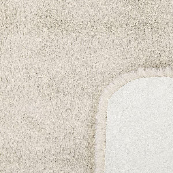 Kunstfellteppich UNDARA Beige 60 x 90 cm