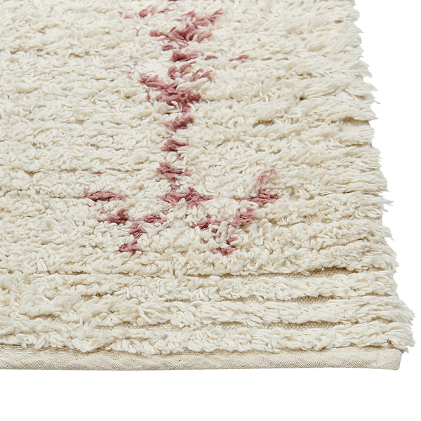 Teppich BETTIAH Beige 80 x 150 cm Baumwolle