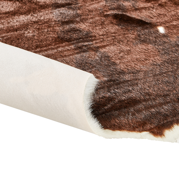 Teppich im Fellimitat mit Textilrücken