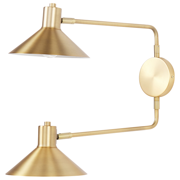 Wandlampe KADASSA verstellbar Metall Gold