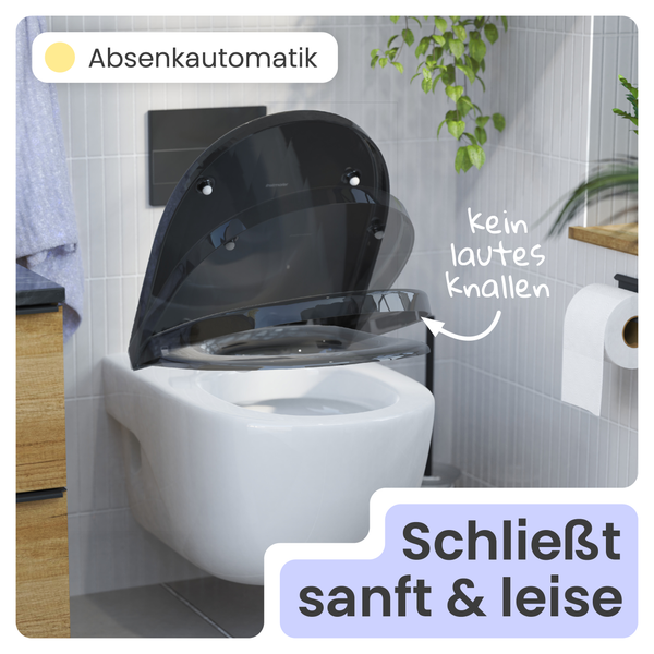 Wand-WC mit Absenkautomatik für sanftes und leises Schliessen