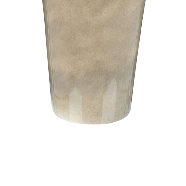 Blumenvase LEGANES Keramik 47 cm Taupe