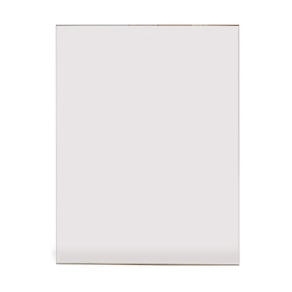 Rechteckige, transparente Kunststoffplatte aus Acrylglas für Hobby und Heimwerk.