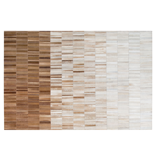 Teppich YAGDA Beige 140 x 200 cm Echtleder
