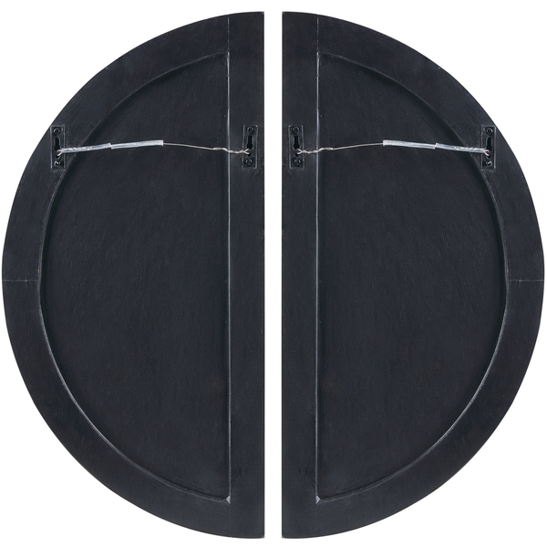 Runde Holzdekoration zur Wandmontage