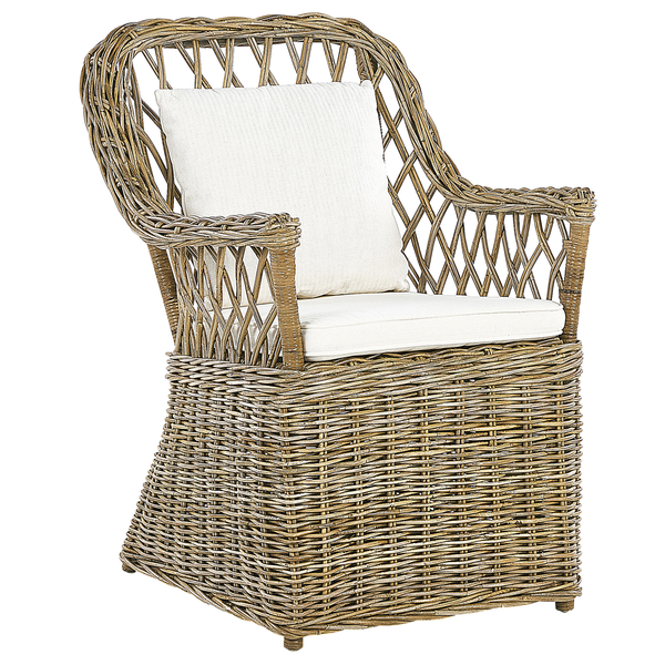 Gartensessel MAROS Rattan Naturfarben
