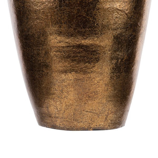 Dekovase LORCA Keramik 48 cm Goldbraun