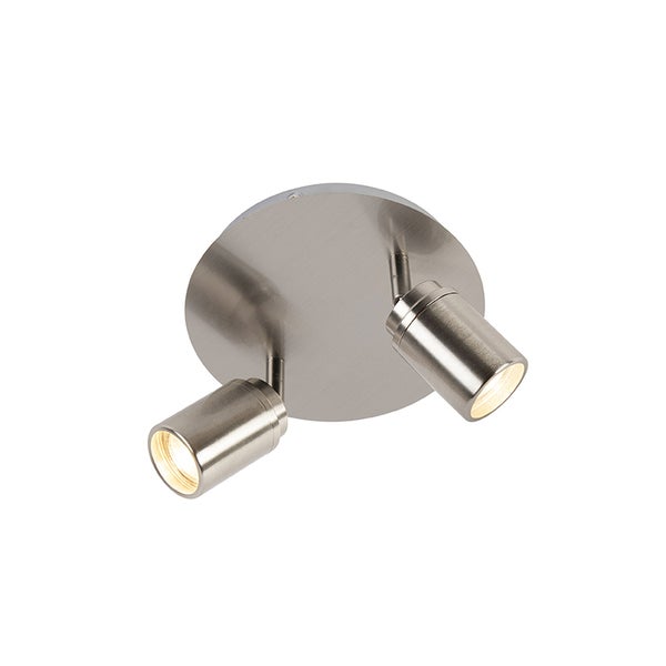 Moderner Badstrahler Stahl 2-flammig IP44 - Ducha