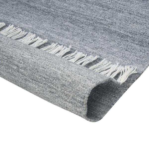 Teppich grau 80 x 150 cm Kurzflor MALHIA