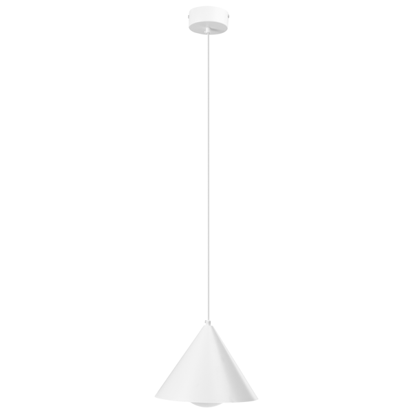 Moderne Pendelleuchte mit kegelförmigem Lampenschirm aus Metall für die Deckenmontage