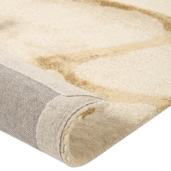 Teppich MAKOLA Beige 160 x 230 cm Viskose