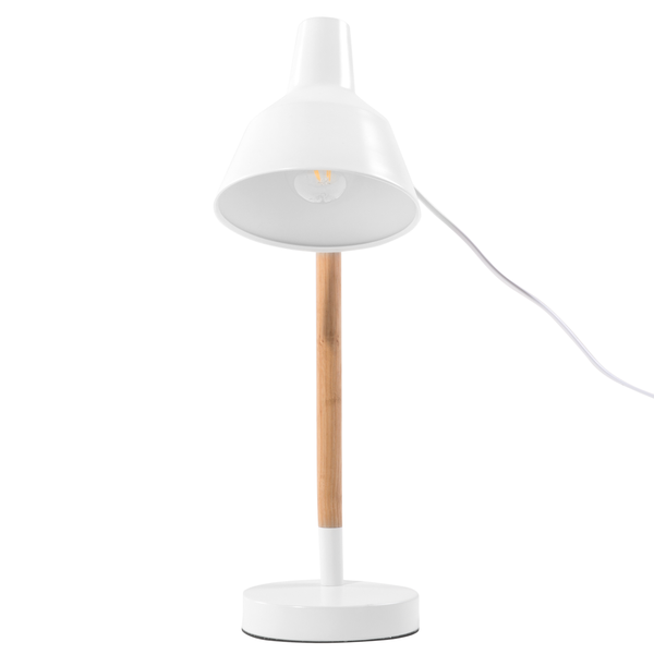 Schreibtischlampe ALDAN verstellbar Metall Weiß