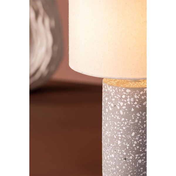 Dijon Beleuchtung Tischlampe 22x22x35cm Grau. 22 X 22 X 35 cm
