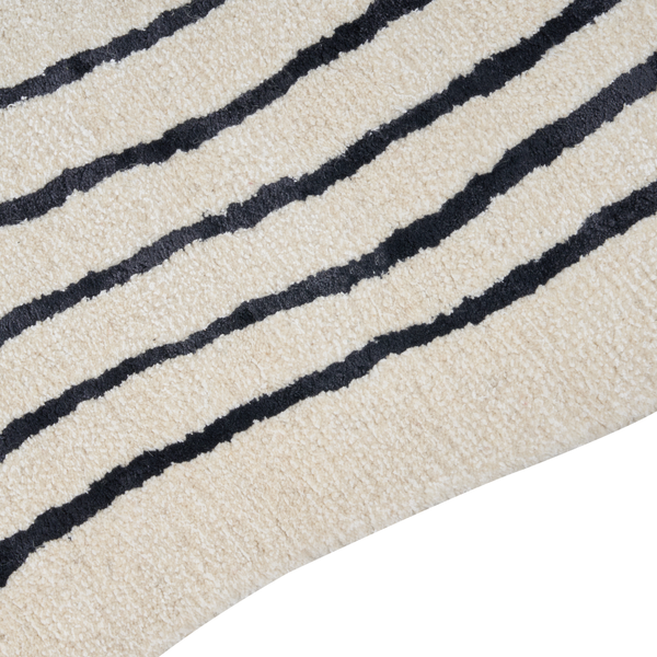 Teppich Viskose beige / schwarz 200 x 300 cm RAMZAN